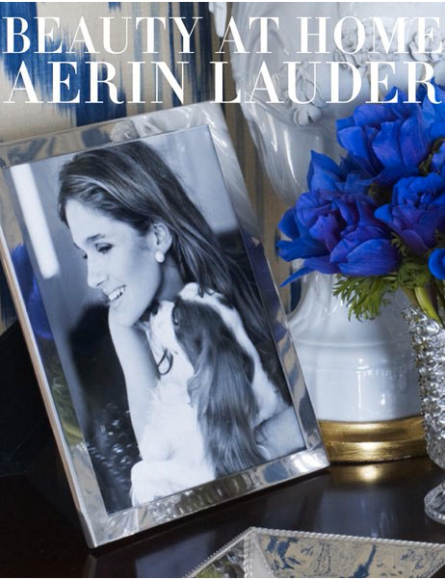aerin lauder:  beauty at home.