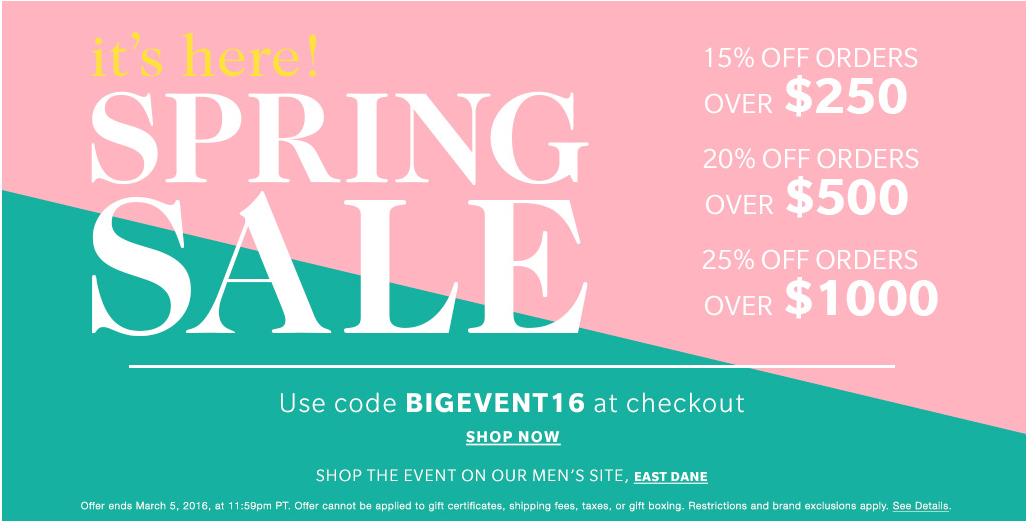 Shopbop Spring Sale  |  Kiki's List